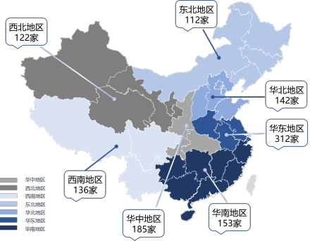 中国私立博物馆数量地域分布