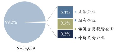 中国水果批发企业类型分布（按经济类型划分），2023年4月